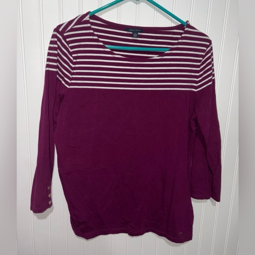 Tommy Hilfiger Striped Blouse| Size XL